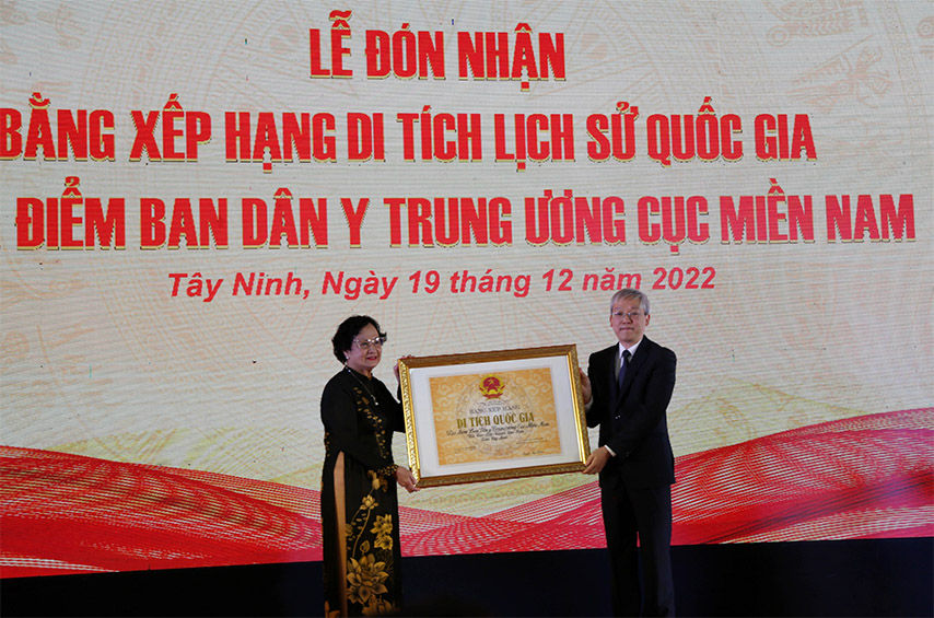 Căn cứ Trung ương Cục miền Nam Tây Ninh được công nhận là Di tích lịch sử quốc gia