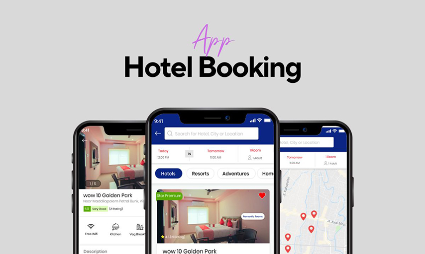 Bạn có thể lựa chọn đặt khách sạn qua ứng dụng nhanh chóng và tiện lợi 