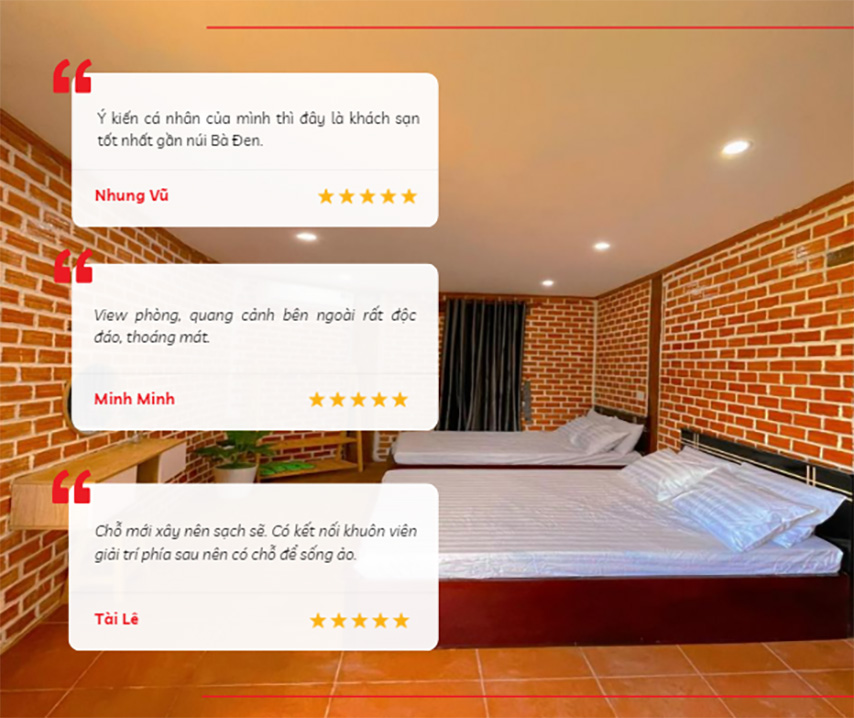 Thiết kế của khách sạn Cù lao 2 nhận được nhiều lời khen từ khách lưu trú 
