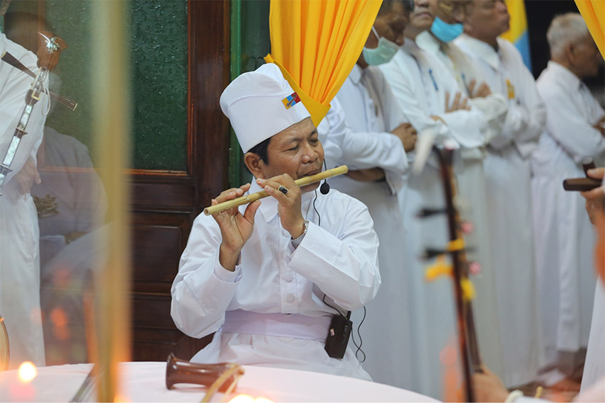 Hòa tấu cổ nhạc hiến lễ vào đêm trước ngày lễ kỷ niệm chính thức