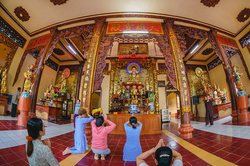 Chánh điện chùa Bà ở Tây Ninh hoành tráng với diện tích hơn 200m2