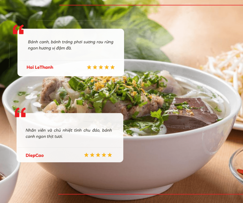 Thực khách đánh giá tốt về quán bánh canh ngon ở Tây Ninh sau khi trải nghiệm