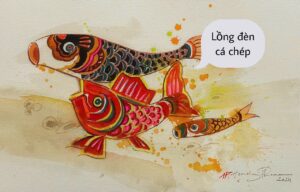 Tam Ngư Quần Tụ – Phú Quý, Gia Đình, Hoài Bão – “Lồng đèn Cá Chép”