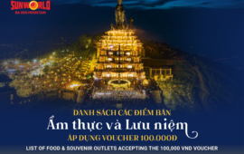 Danh sách các điểm Ẩm thực và Lưu niệm áp dụng voucher 100.000 VNĐ